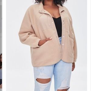Forever 21 Plus size1x faux shearling jacket new with tags. Still in packaging.